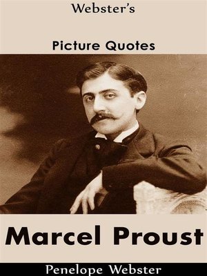 cover image of Webster's Marcel Proust Picture Quotes